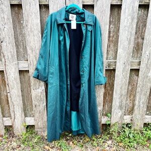 Vintage Riff’s Teal Trench Jacket